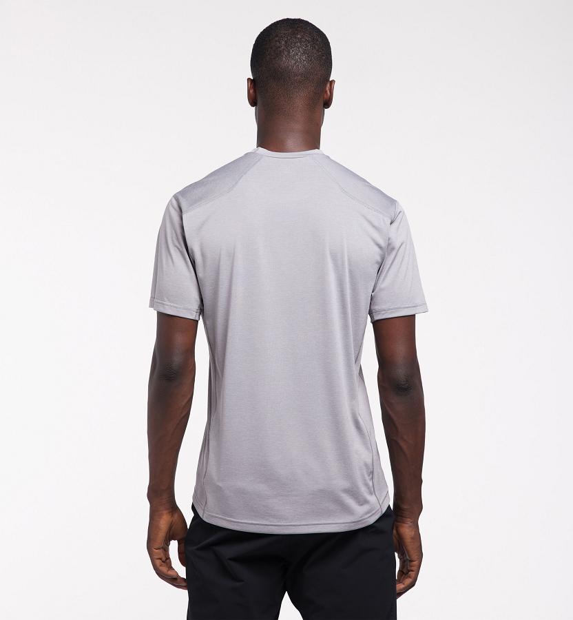 Haglöfs Mens Ridge T-Shirt Grey New Zealand 97016LXMG